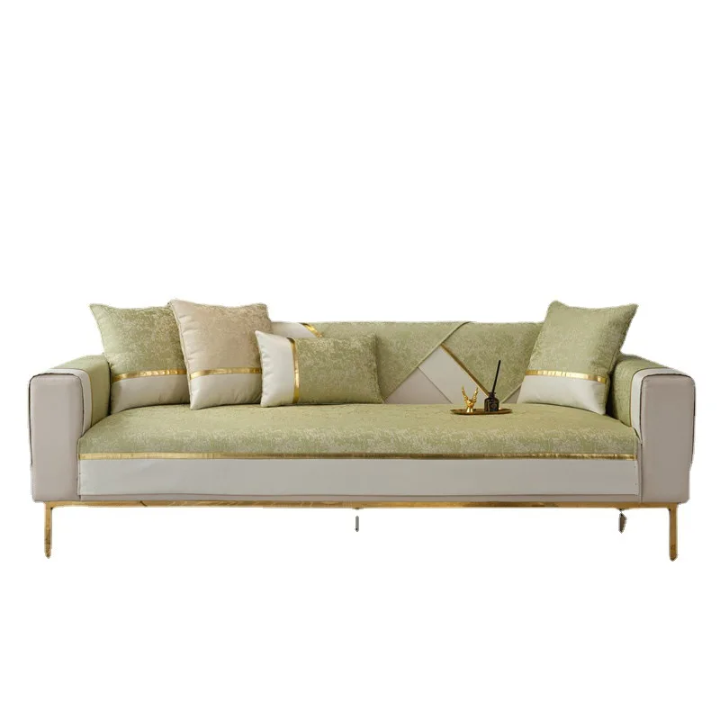 Chenille Solid Color Non-slip Modern Sofa Covers Towel