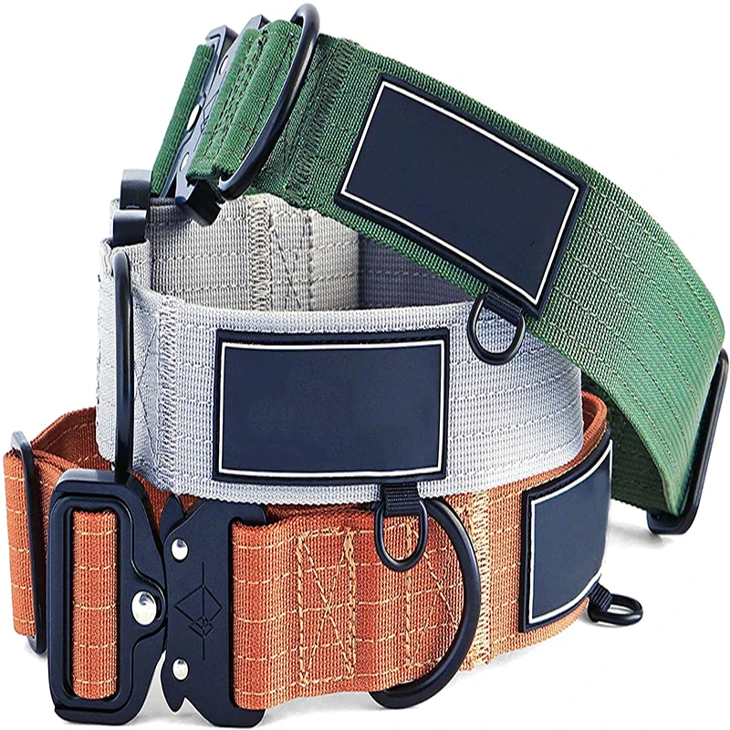Premium Dog Collar - Adjustable Heavy Duty Nylon Collar with Quick-Release Metal Buckle