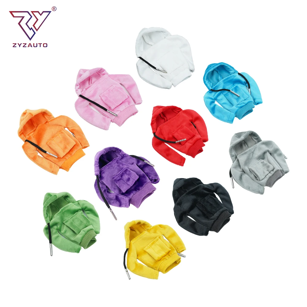 ZY Car Interior Accessories Fashion Hoodies Car Gear Shift Knob Mini Hoodie Car Gear Shift Cover Hoodie