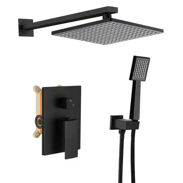 ANQI Christmas promotion luxury shower mixer bathroom bath & shower faucets shower set