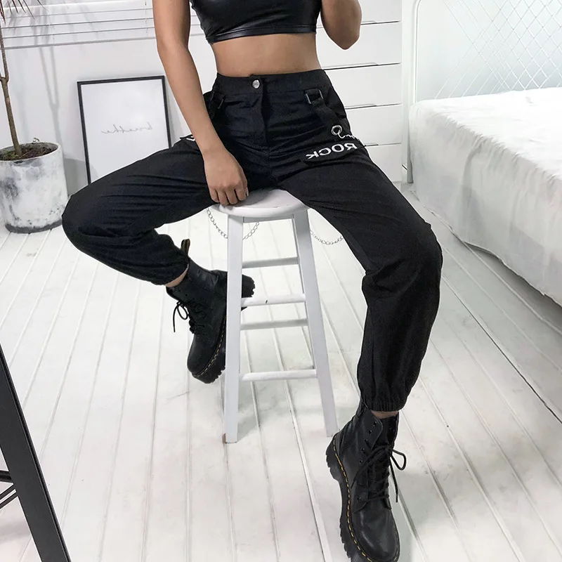 Spring work out clothes 2021 EDOSIR pockets hip hop pants for rock more jogger sweatpants women