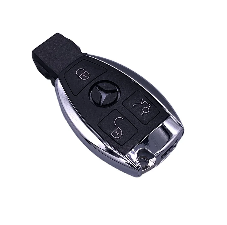 Ready to Ship Professional Casting No Logo BGA Type 3 Button Smart Car Key Cover for Benz