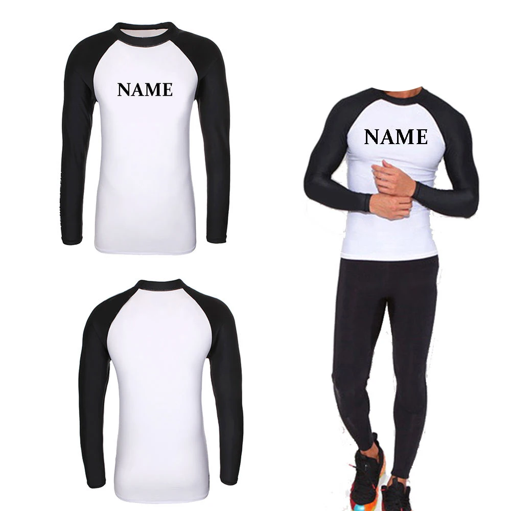Upf 50 Sublimation Print Swimsuit Long Sleeve Quick Dry Printed Swimming Suit Bjj