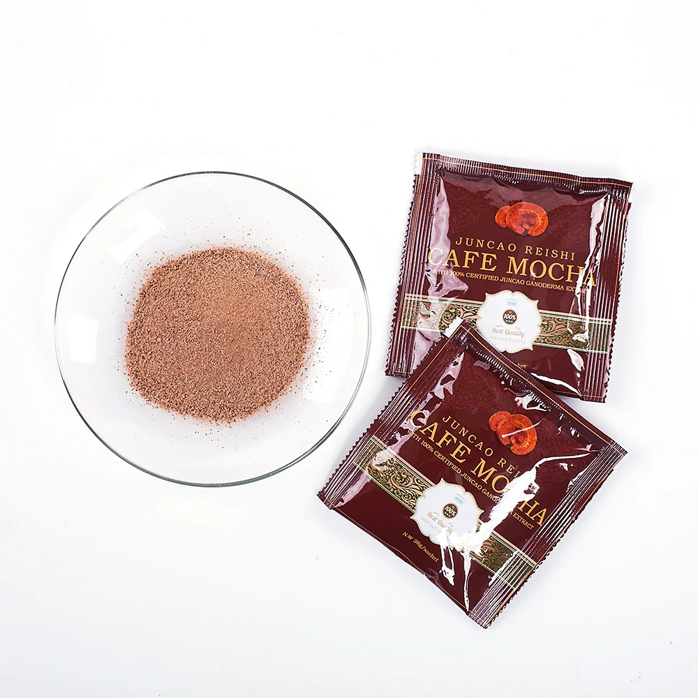 Mocha coffee  Ganoderma Lucidum Instant Coffee Reishi Manufacture Price packets 5 Flavors  OEM Package