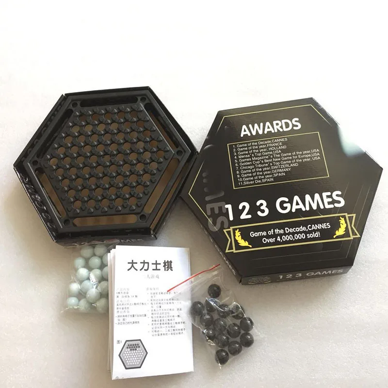 kids train chess game abalone game board with glass ball and plastic game chess board