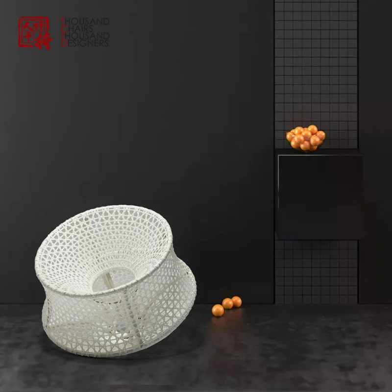 Tctd Fashion Style Outside Patio Furniture White Outdoor Swivel Rocking Chair Eco-friendly Garden Rattan Aluminum Chairs