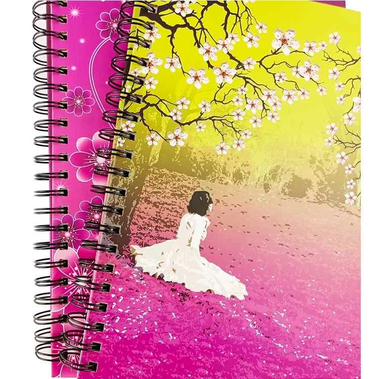 Spiral Bound Hardcover A4 Cheap Paper Notebook
