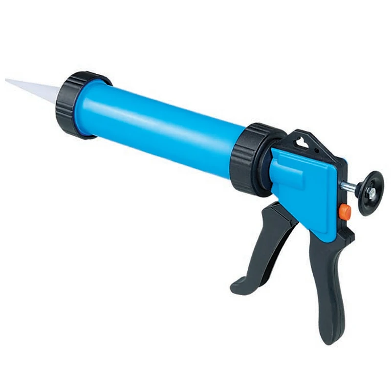 Plastic 9-inches 310/400ml Sausage/Bulk/Cartridge Smooth Rod Caulking Adhesive Gun, 10:1 Thrust Ratio