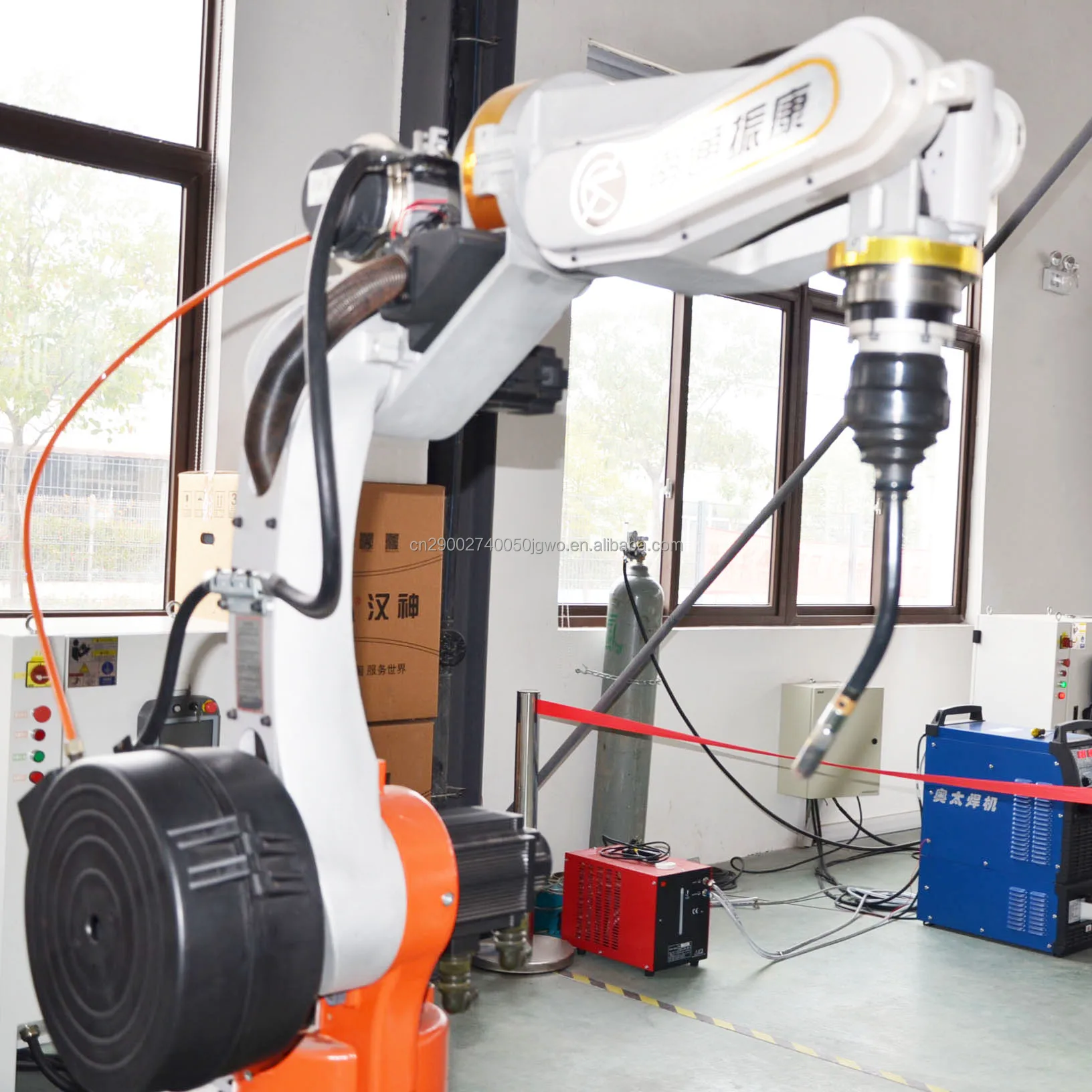 Fiber Metal Welding Manipulator High Speed Robot Arm Industrial Robot Welding Machine For Pipe