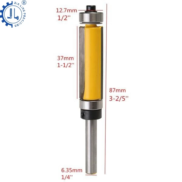 Plunge Pattern Router Bit 1/4 Shank CNC Woodwork Bits Flush Trimming Bit For Sale