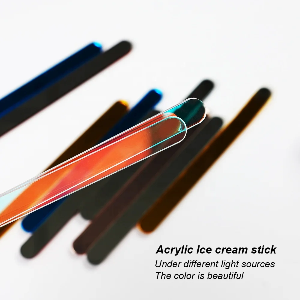 Acrylic Cake Popsicle Sticks Reusable Mirror Mini Ice Cream Stick  Healthy Snacks for Party Festival Diy Ice Cream