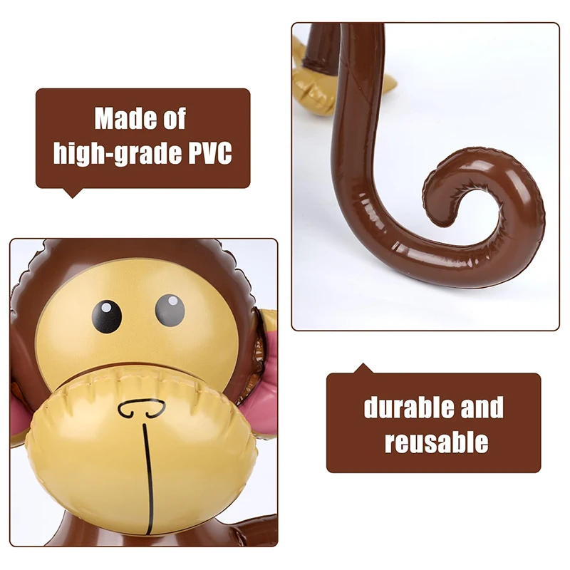 Eco-Friendly PVC Inflatable Dancing Monkey Toy Balloon for Party Decorations or Props