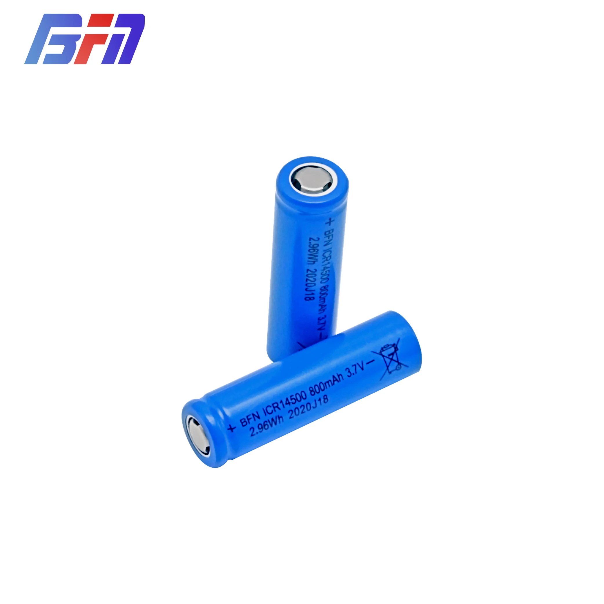 Hot selling 14500 800mAh 3.7V CB certificated lithium ion battery cell