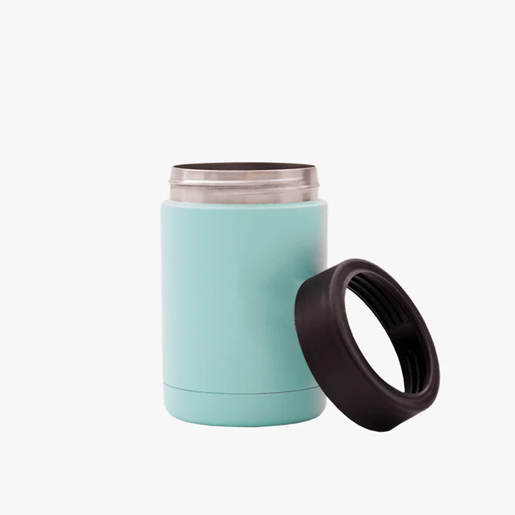 Stainless Steel 12oz Vacuum Insulated beer Can Bottle Cooler Double Wall Copper Plated Metal Can Chiller For Cans and Bottles