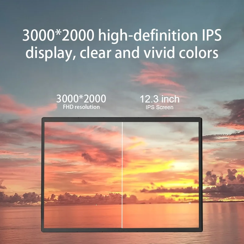 12.3 inch 2 in 1 tablet pc wifi touchscreen Laptop 8G 256G Surface Win10/11 business education Tablets with detachable Keyboard