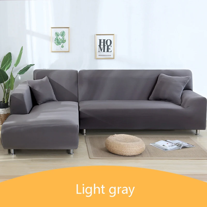 Household Home Three-seater Cheap Fabric Elastic Stretch All-inclusive l Shape Sofa Cover Set Couch Covers