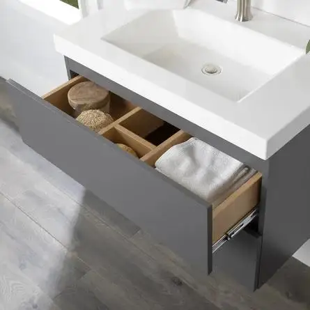 Dilun Euro Style Mounted Single Bathroom Vanity  Furniture Set