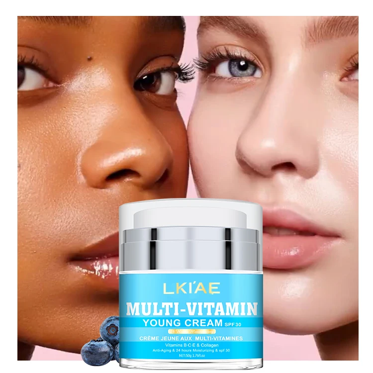 Black Skin Alike Multi-Vitamin Young Natural Organic African Vitamin C&E Whitening Skin Lightening Cream For Women