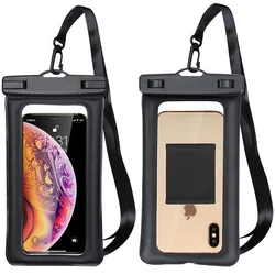 Hot-Selling TPU  Water Proof Mobile Phone Pouch Case Running Armband Waterproof Phone Bag with Lanyard