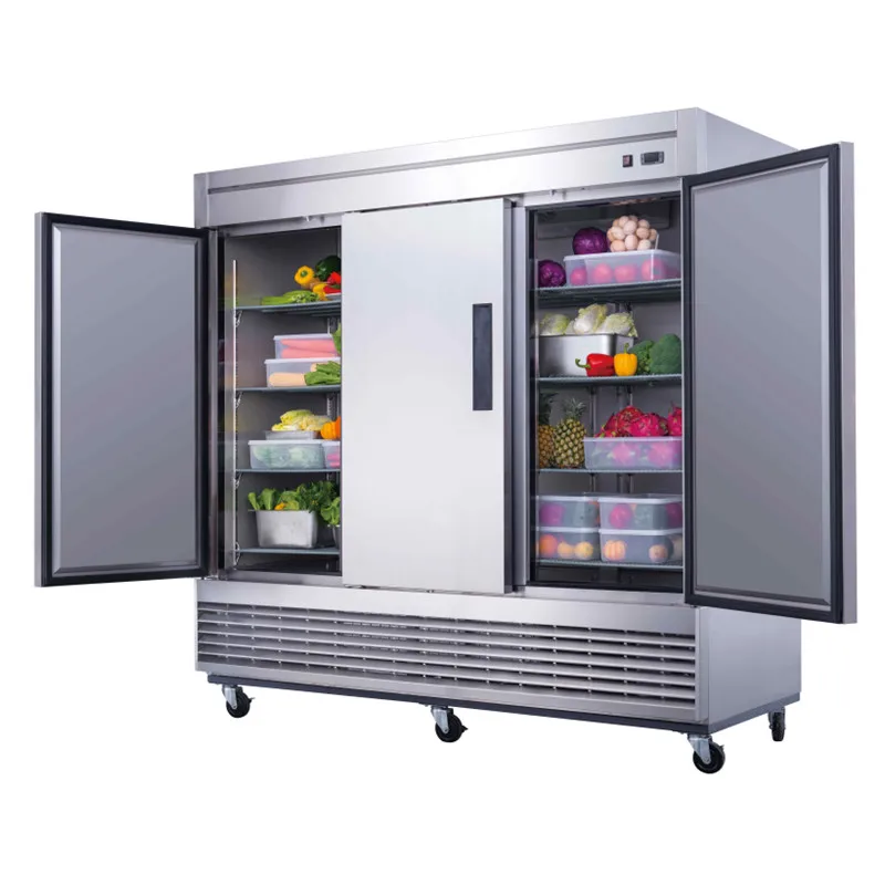 Bottom Mounted Freezer/ 3-Solid Door US 110 Votage Freezer ETL Approval Automatic Freezer