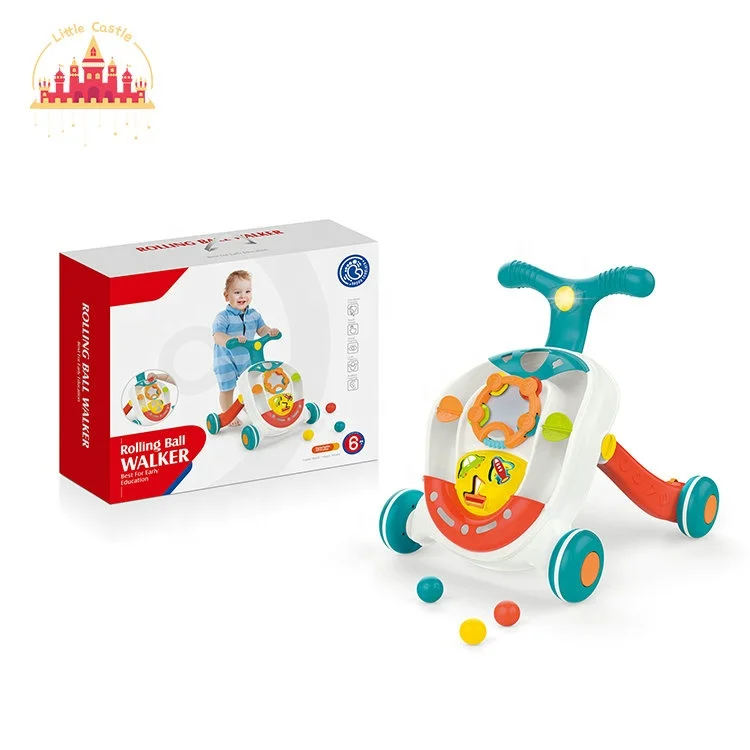 Hot Sale Multifunctional Music Stroller Plastic Activity Walker For Baby SL16E034