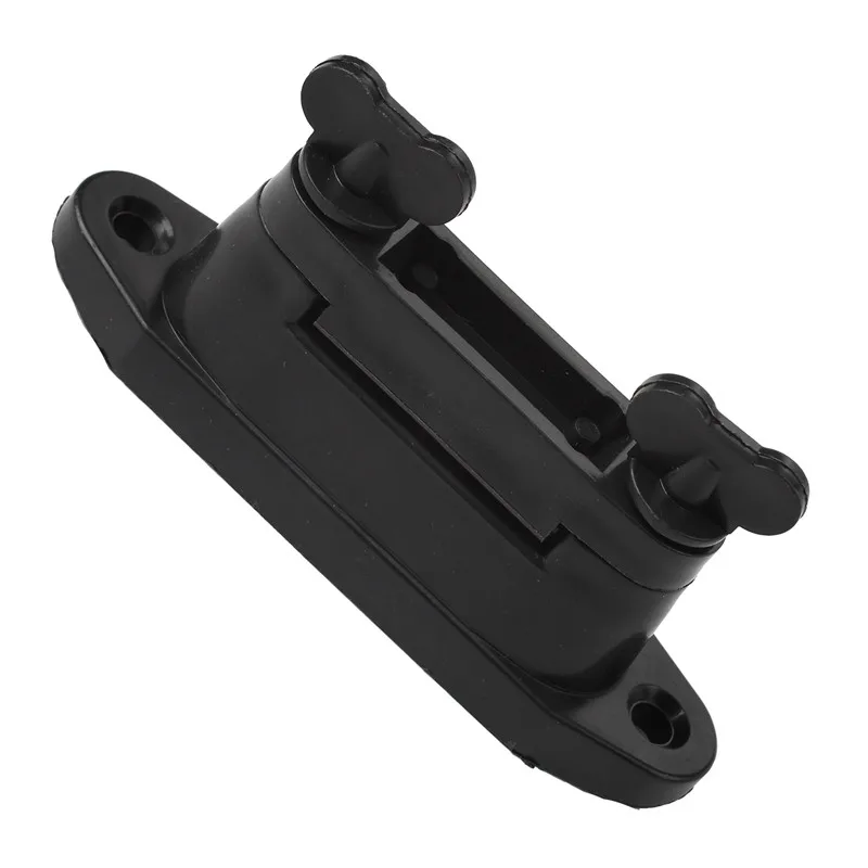 Electric fence wooden post black plastic clamp insulator for 40mm polytape