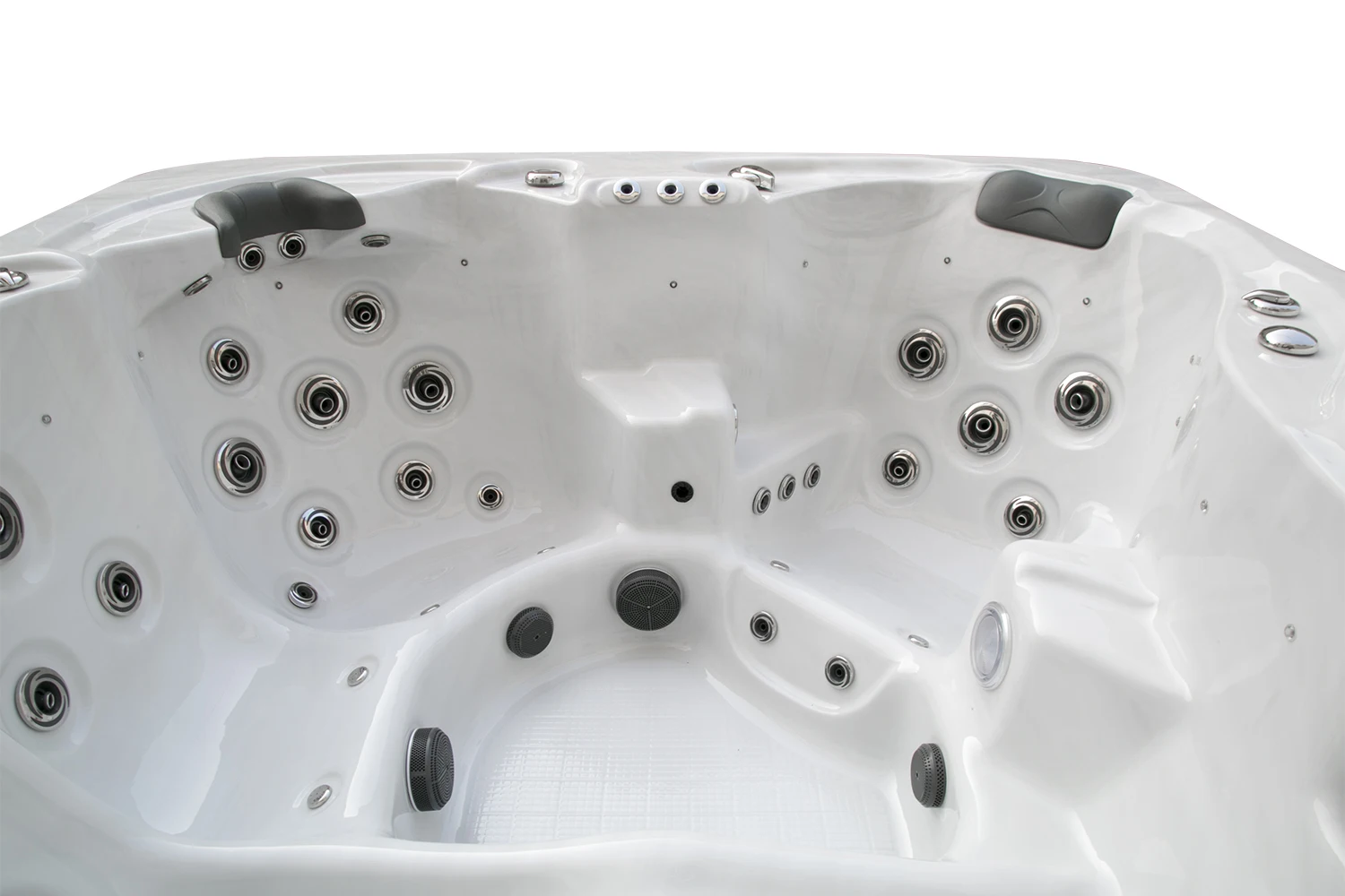 Modern 4-Person Hotel Villa Freestanding Acrylic Hot Tub Whirlpool Massage Jets Balboa Control System CE Certified Includes