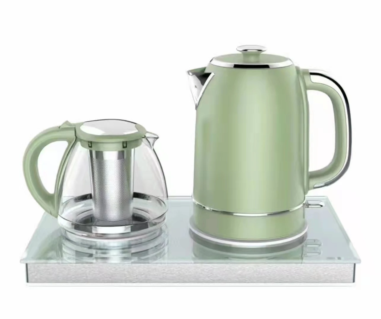 High Quality Electric Tea Maker Set   tea pots & kettles  CE/CB/ETL Approved Coffee & Tea Tray Set