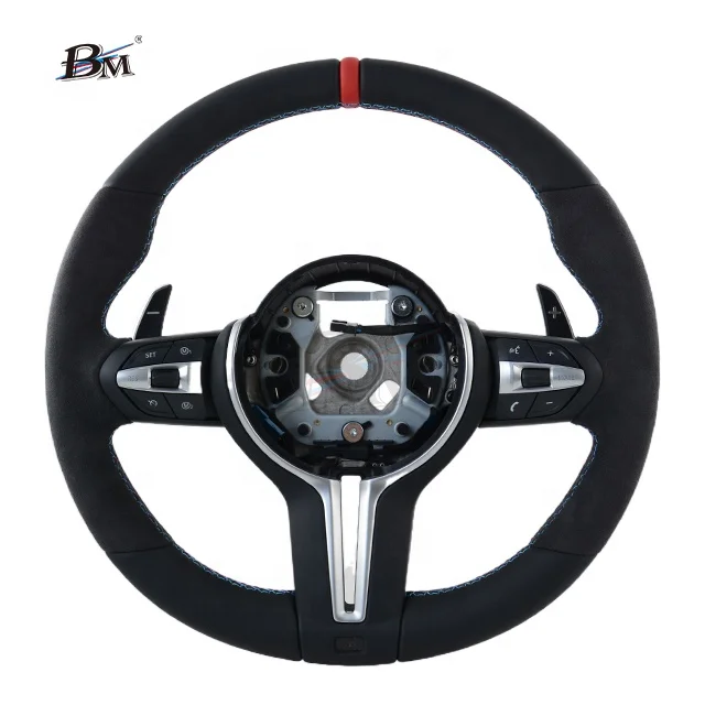Руль для bmw M Power M5 M6 alcantara кожаное рулевое колесо F10 F12 F01 BMW 5 6 7 SERIES By BM