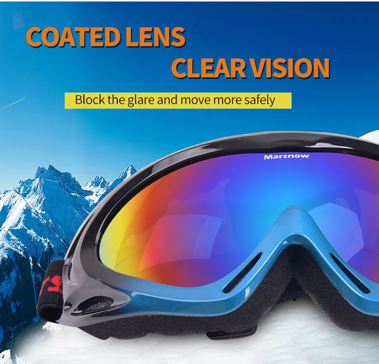 
OEM custom logo frameless goggle ski snowboard goggles sports glasses 