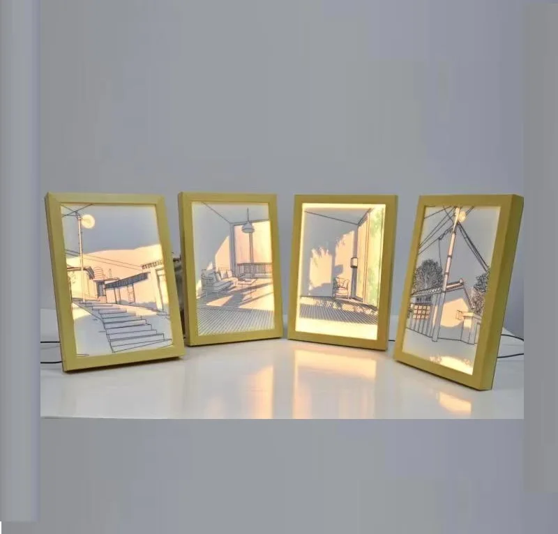 Настольная лампа с 3D-окном