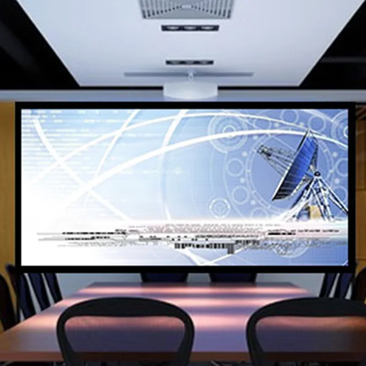 Стационарный рамочный экран для проектора из ПВХ Размером 135 дюйма, настенный экран для проектора с алюминиевой рамкой