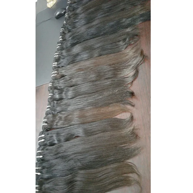 Top Quality Raw Unprocessed Hair Extension Single Donor Human Hair in India Natural Straight 10 to 35