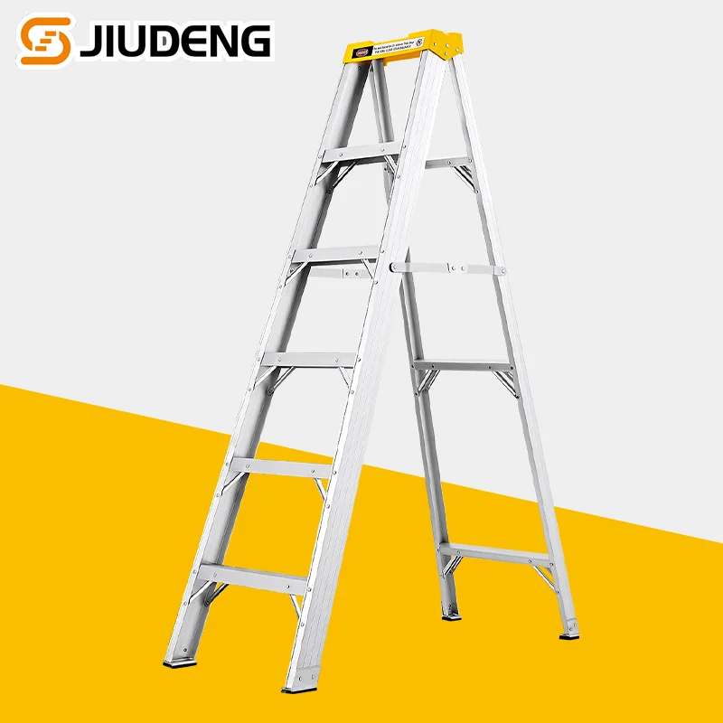 Aluminum 6 steps ladder with tool tray for home and industrial 8steps 10steps