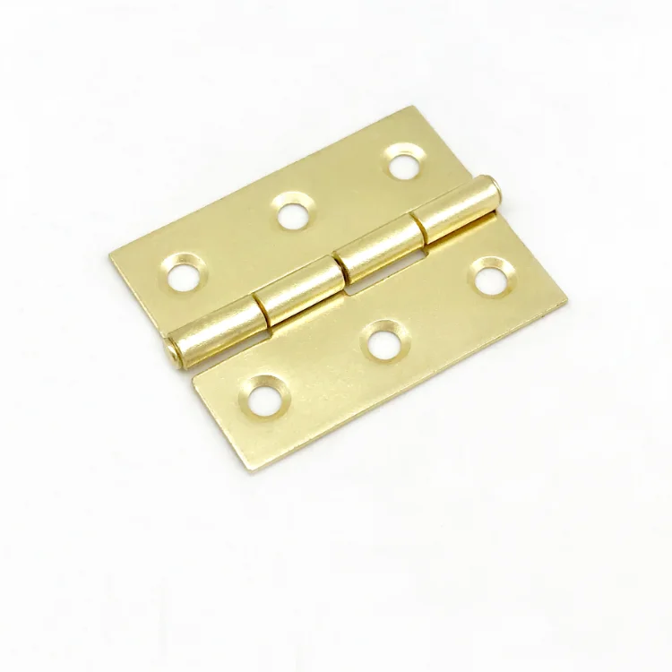 small 2 inch golden finished iron hinges  Best selling Furniture Brass fixed pin Door Hinges  Industrial metal welding hinge