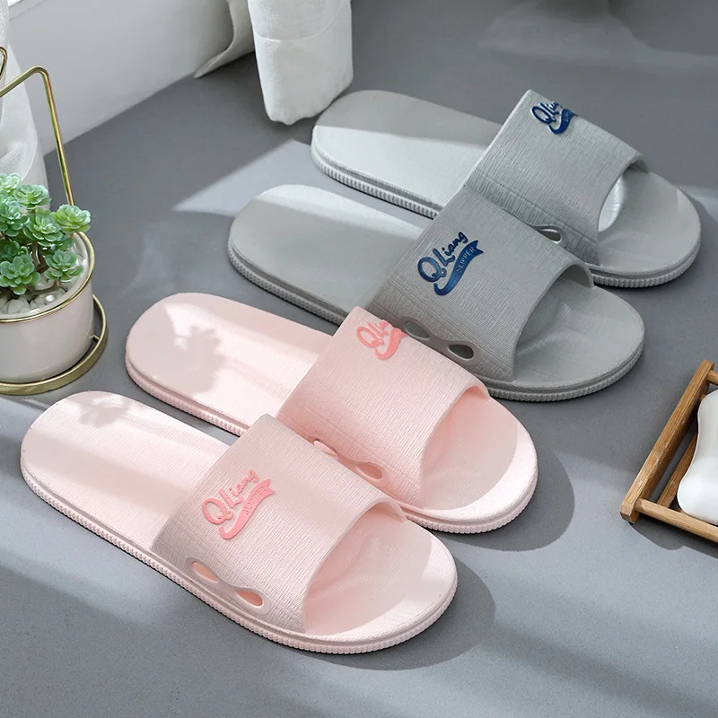 2022 Light Weight Summer Anti-Slip Bathroom Women Soft Sole House Slides Fancy Color Indoor Couple Slippers