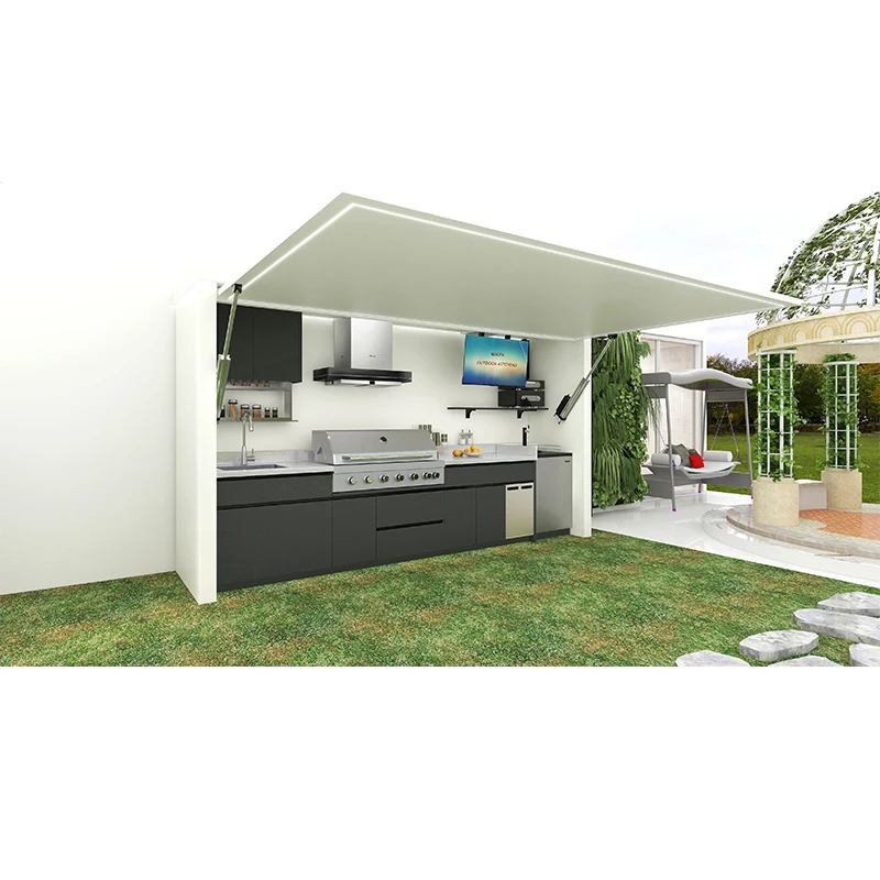 Best selling Outdoor Kitchen Garden Stainless Steel Outdoor Bbq Kitchen cabinets With Outdoor Grill