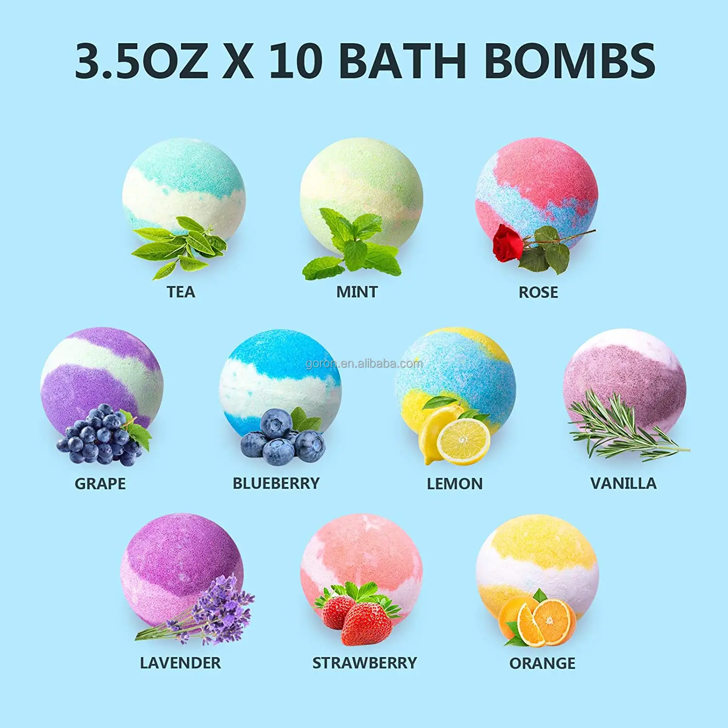 Wholesale OEM luxury package shower steamers gift dry skin moisturize bath bombs custom