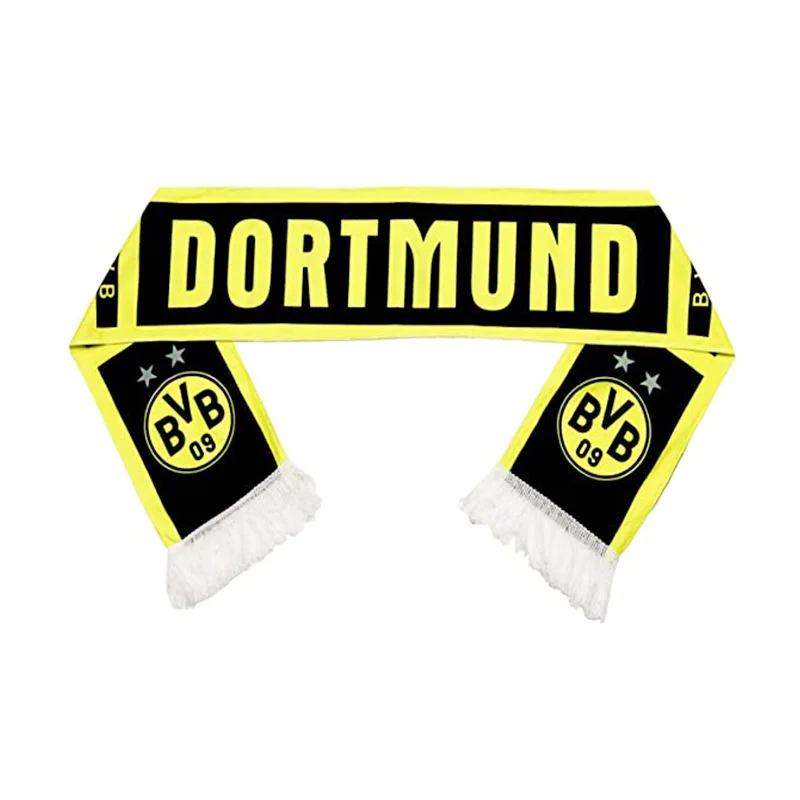 Wholesale Custom Fan Club Cheering Cheer Scarf Knitted Soccer Scarves Vintage