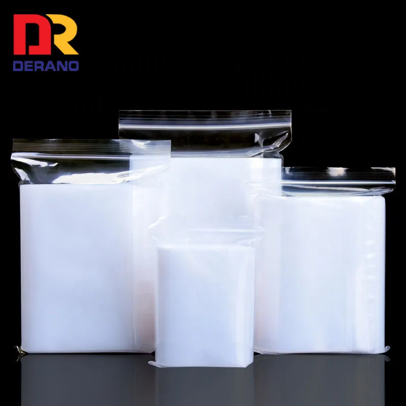 plastic LDPE customized zip lock poly bag storage freezer bag