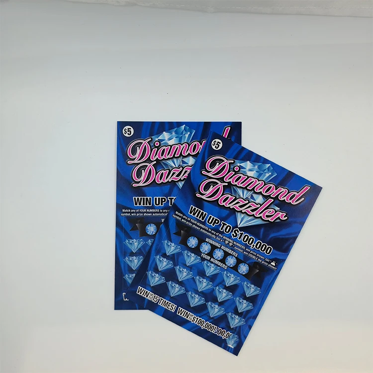 Manufacturer wholesale lottery scratch card best instant win Paper printing custom Scratch Off lottery tickets