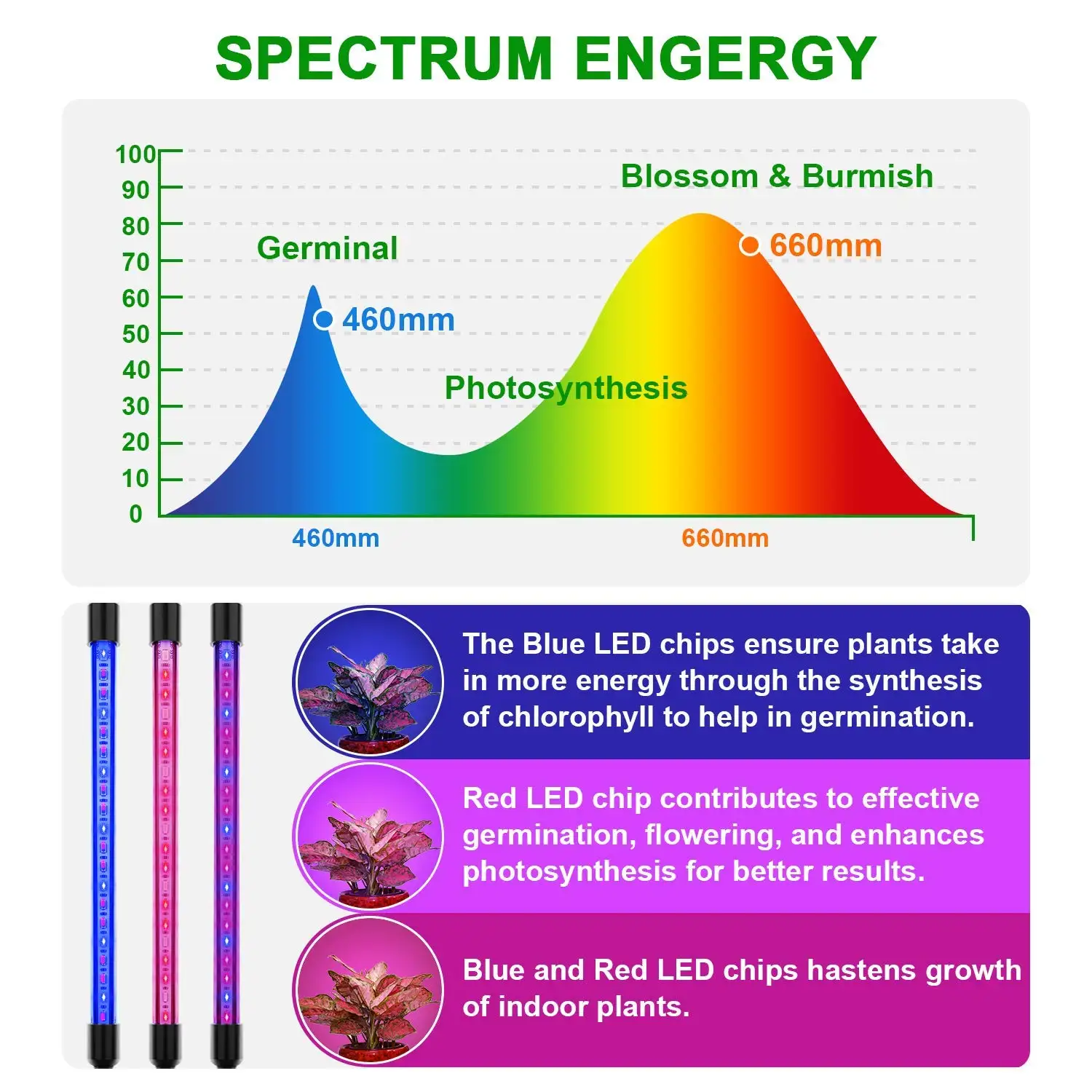 4 Head LED Grow Light Full Spectrum Phytolamp For Plants Full Spectrum Phyto Growth Lamp