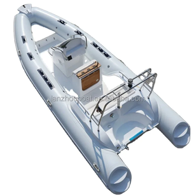 China Factory Center Console Fishing Boat 18ft 20ft Aluminum and Fiberglass Hull Rigid Rib Boat with Engine