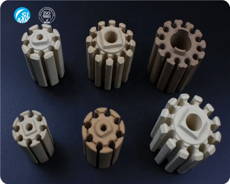 refractory ceramic parts cordierite ceramic bobbin heater ceramic heating element