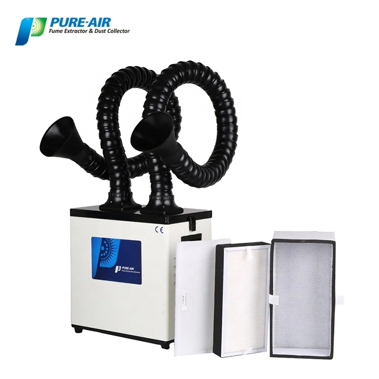 Pure-Air PA-300TD-IQ Dental Lab Dust Collector Vacuum Cleaner With Two Exhaust Arms