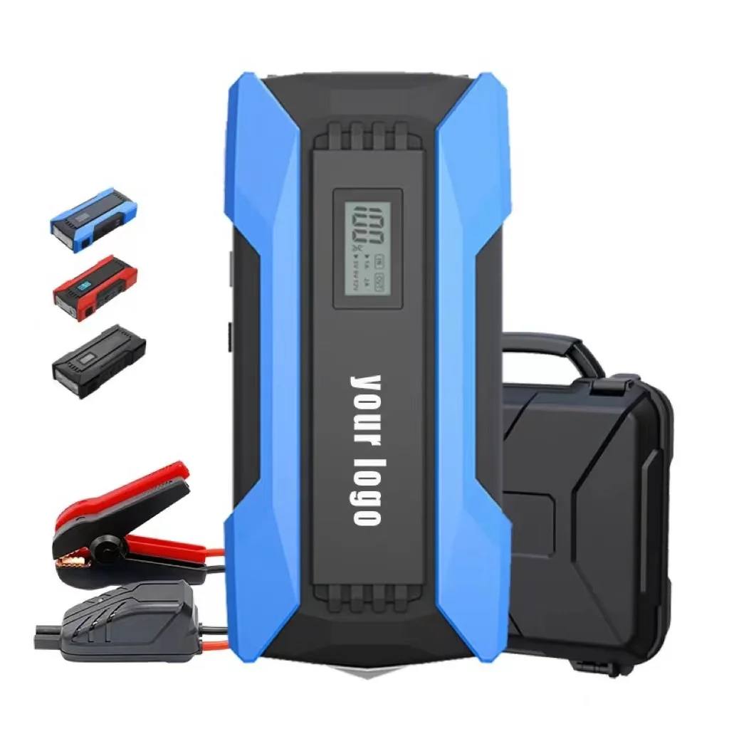 Portable Power Station Jump Starter 1000 Peak Amp Battery Booster, 120 PSI Air Compressor, USB Port, Battery Clamps