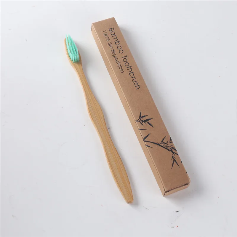 Hotel Disposable Toothbrush Bamboo Charcoal Soft Bristled Toothbrush Bathroom Items For Toothbrushes