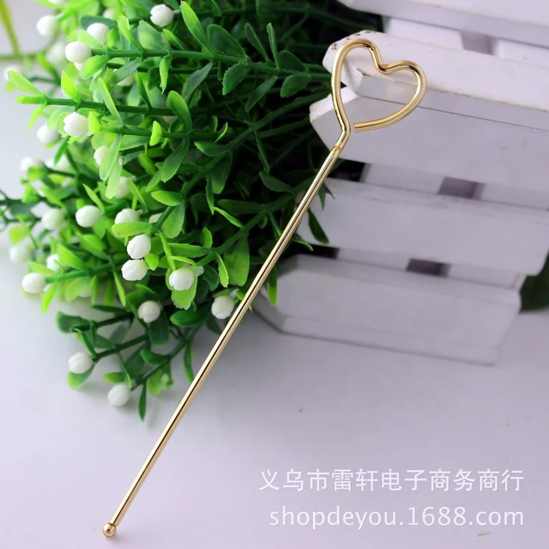 Wholesale Customized 12.3CM DIY Hair Accessories Accessories Nickel-Free Plating Heart Shaped Hairpin
