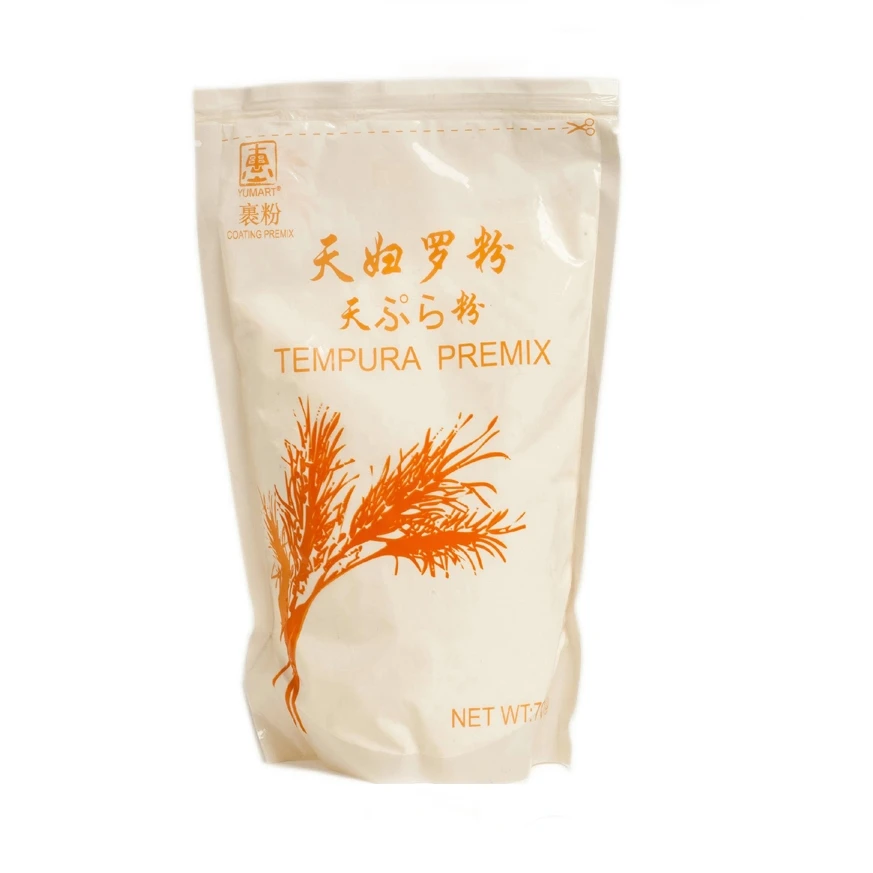 Порошок Tempura premix для жарки креветок куриц и овощи в пластиковых пакетах 700 г