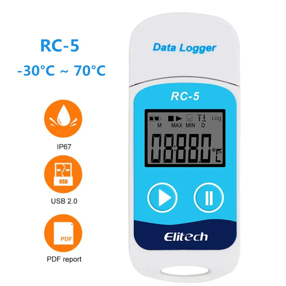 Elitech Temperature Recorder Mini USB temperature data logger  RC-5